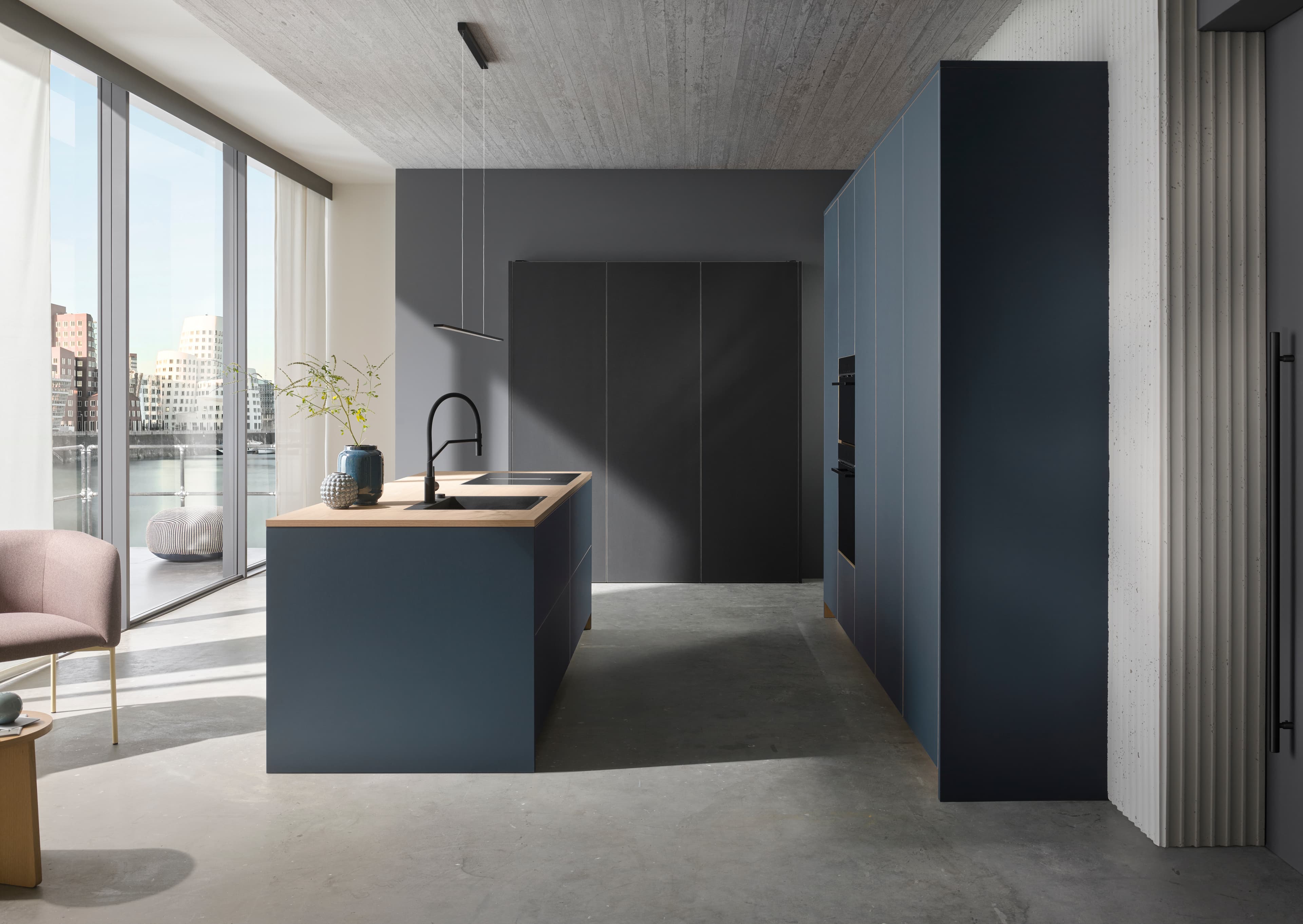 Pocket door kitchen design