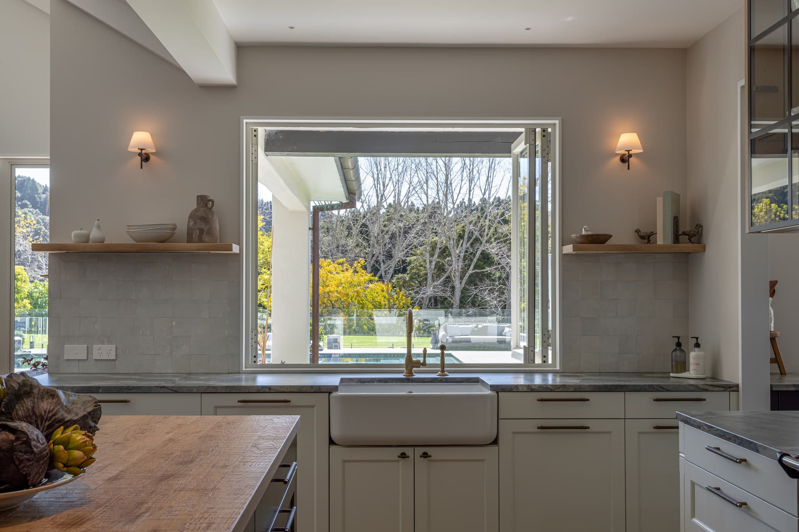 Waimauku Homestead kitchen and dining