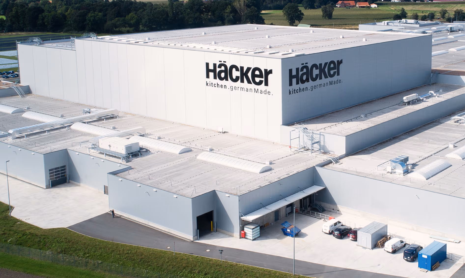 Completed kitchen with installation team final checks