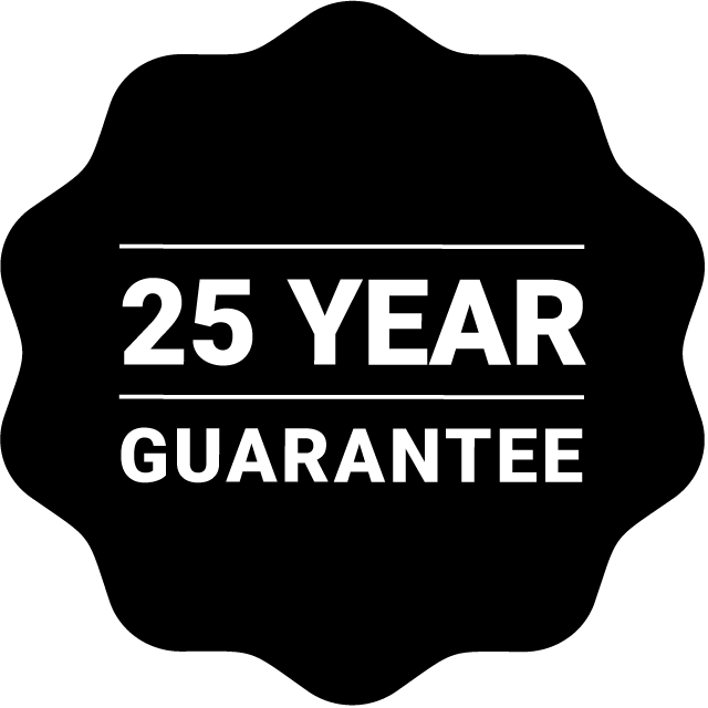 Our 25 year kitchen quality guarantee. 