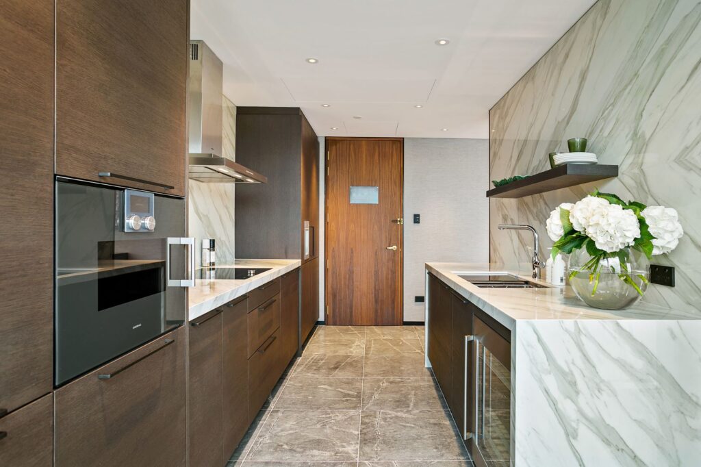 Kitchen to demonstrate adaptable design and layout. 