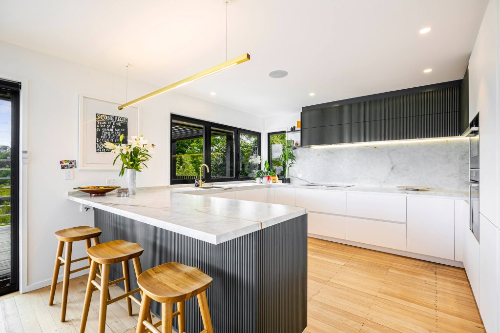 Kitchen with lots of preparation space 