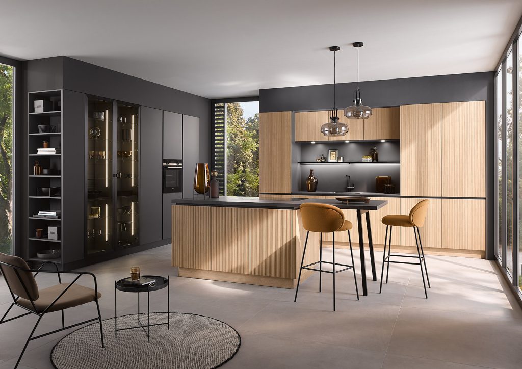 Newly built kitchen highlighting open plan concept as a kitchen design trend in 2023